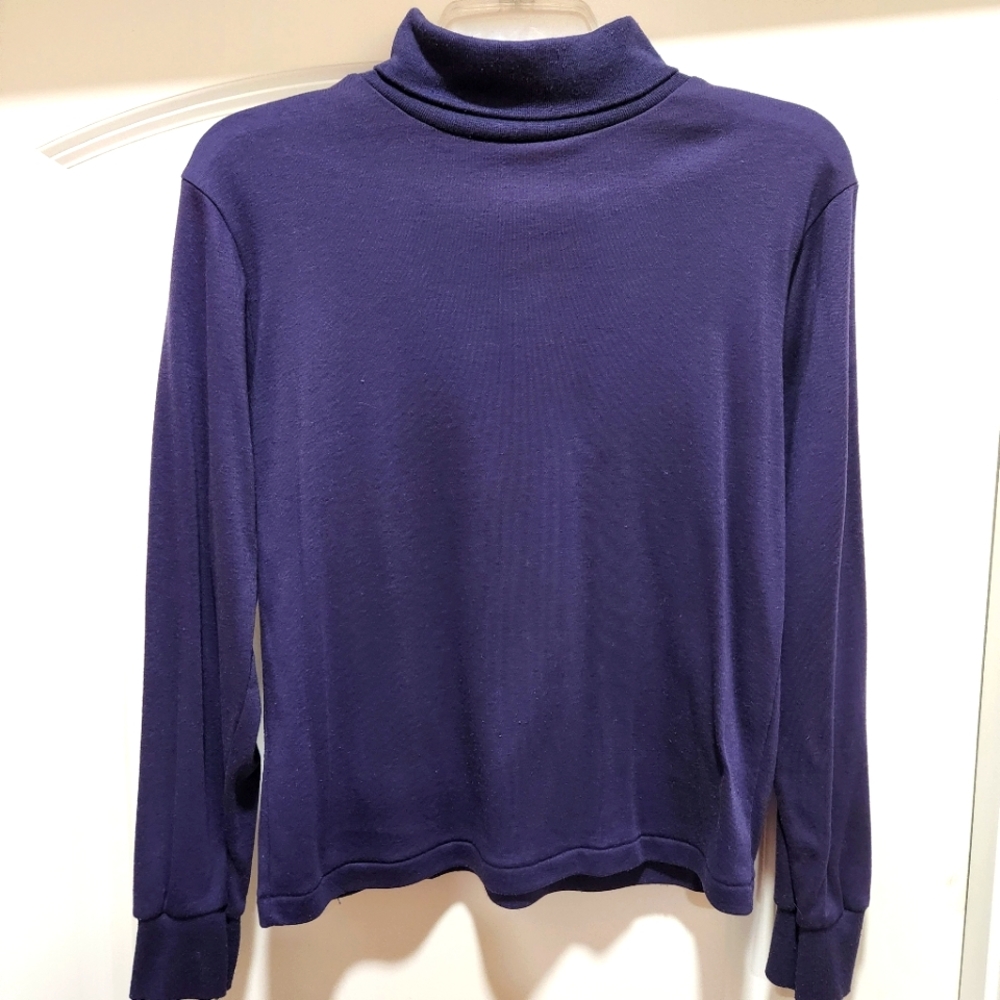 Purple Turtleneck Shirt